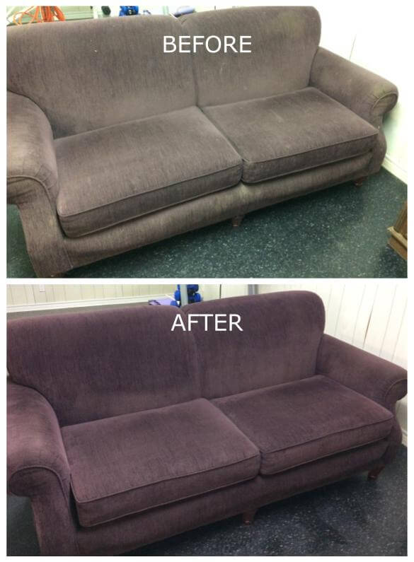 cleaning furniture before and after